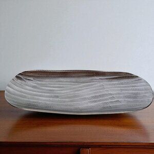 Scott Living Textured Metal Decorative Oval Tray 15" x 8''